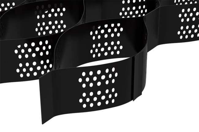 Правильная укладка объёмной георешетки